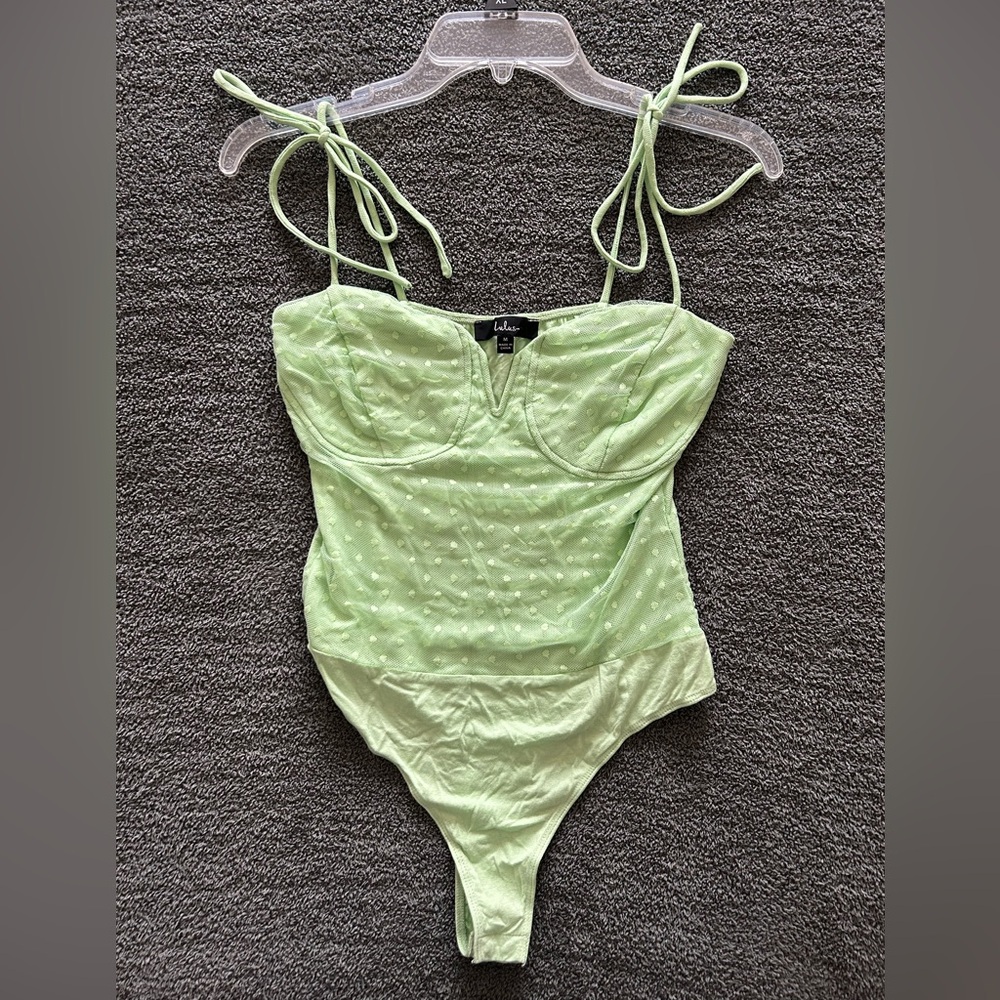 Lulus Light Green Bodysuit